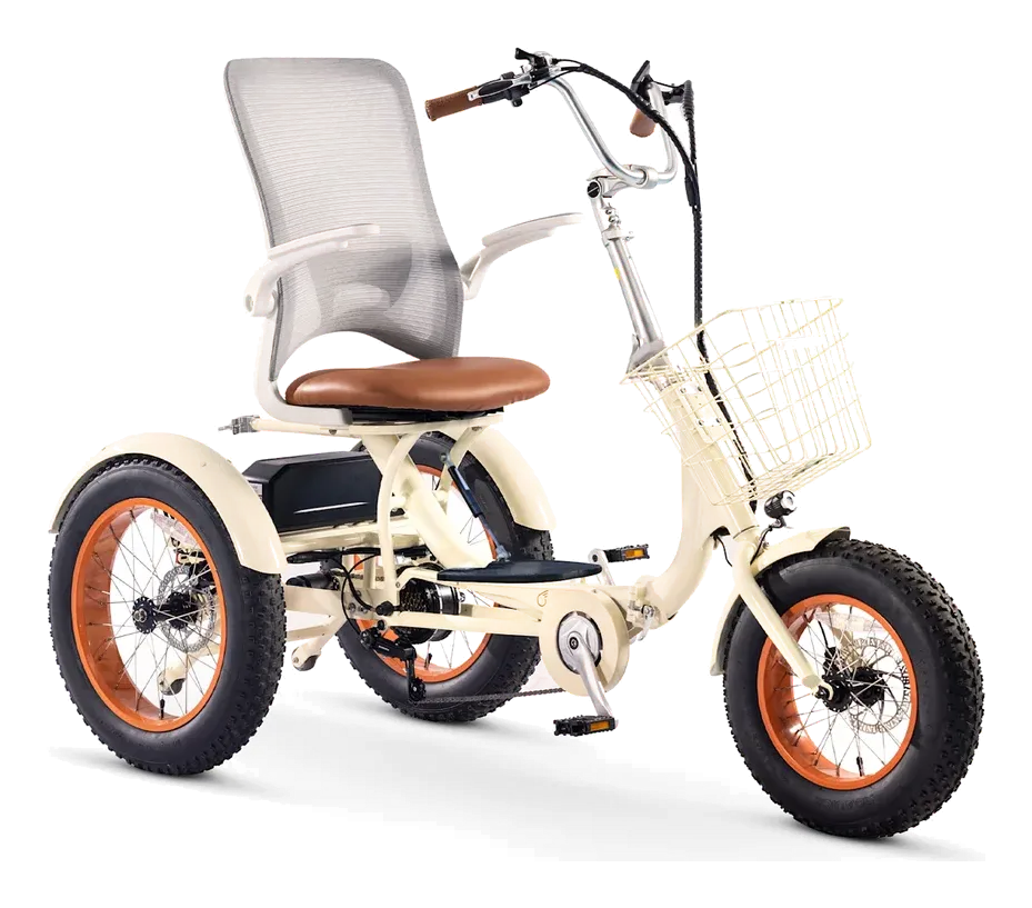Sixthreezero Simple Glide Fat Tire 750W Recumbent E Trike w/ Footrest